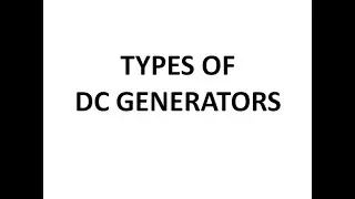 Types of DC Generators (explained in TAGALOG)
