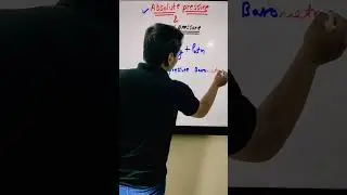 Absolute Pressure and Gauge Pressure explained #difference #pascal #atmospheric #physics #viralshort