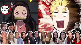 Zenitsu Meet Nezuko For The First Time | Demon Slayer: Kimetsu no Yaiba Girls Reaction Compilation