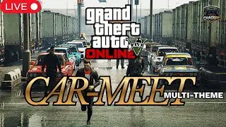 Massive GTA Online Car Meet Event! 5 Garage Tours + Multi-Theme Showcase (LIVE)