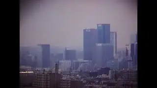 La vue de l'hopital Bichat. Paris 18e. Le jeudi 30 mars 2000 &agrave; 12h50.