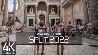 【4K 60fps】🇭🇷 VIRTUAL WALKING TOUR: 🚶 &laquo;Split - Croatia 2022&raquo; 🎧 ORIGINAL SOUNDS 🚫 NO COMMENT 📺UHD ASMR