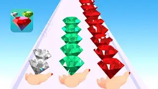 Gem Stack - All Levels Gameplay Android,ios game Mobile Game New Update Part 18 (Levels 48)
