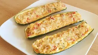 La meilleure recette de courgette farcie aux four 🥒🥒😋😋délicieux et facile.