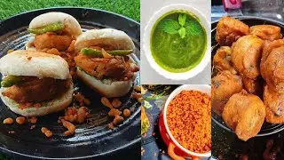 Street Style Vada Pav Recipe | How To Make Vada Pav | Mumbai Style Vada Pav Recipe