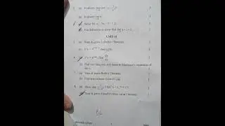 PU previous year question paper latest Calculus Sem 1 bsc /b.a Maths #panjabuniversitychandigarh