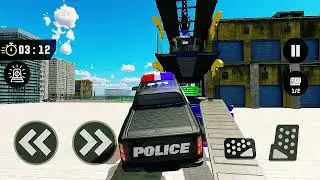 US Police Car Transporter Game - 03 | police Bike Games | Cargo Transport Simulator | LR Gameplay