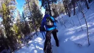 Fatbiking Meyer's Ranch, Conifer, CO