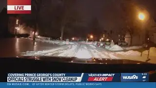 Winter crews are still out helping residents in Prince George's County