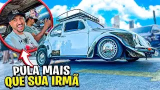 FUSCA LOW RIDER QUE PULA E SAI DO CH&Atilde;O PAROU O EVENTO DO ZERO500 ! 😱