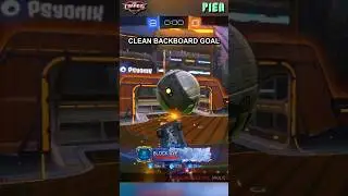 Clean Goal Off the Backboard! ⚽️ #rocketleague #competitivegaming #gaming
