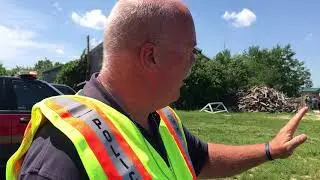 Auburn Police Deputy Chief Jason Moen talks about the fire at Wallingford's Fruit House