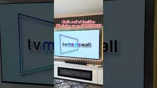 @tvmediawall Luxury TV Media Wall Build | Premium EGGER Finish + Fireplace Setup ✨ #homedecor