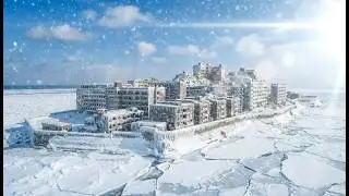 軍艦島が凍りついた世界 / Frozen Battleship Island