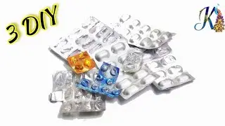 Best out of waste crafts idea of waste medicine wrapper | DIY | 3 diy craft ideas 