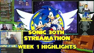 #Sonic30thStreamathon -Week 1 Highlights-