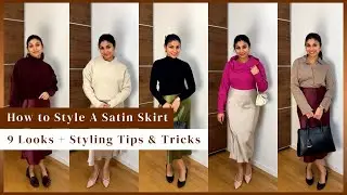 How to Style A Satin Skirt - 9 Looks + Styling Tips & Tricks #satin #skirt #fashion