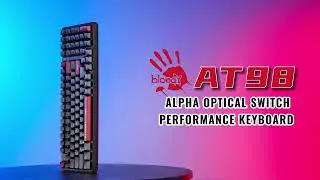 AT98 Alpha Optical Switch Keyboard | Full-Size Performance. Bloody Red Precision.
