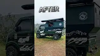 DIY, Kei Truck Camper.[Before&After]