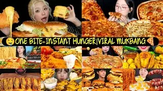 The Crunch + The Spice = Perfection 🔥🍔🍜 Mukbang Compilation |Cheesy bites |