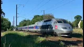 La fin des TGV Atlantique en livrée Lacroix