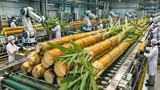 Inside a High-Tech Sugarcane Factory You’ve Never Seen Before (Full process )