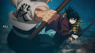 Demon Slayer: Kimetsu no Yaiba: Sanemi Shinazugawa VS Giyu Tomioka ( Hashira Training )