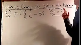 How to Change the Subject of a Formula