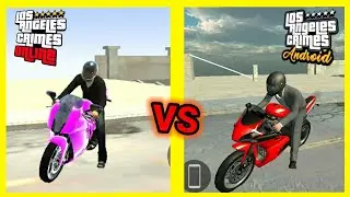 LAC ANDROID VS LAC ONLINE! (COMPARA&Ccedil;&Atilde;O DA MOTO) | Los Angeles Crimes Online