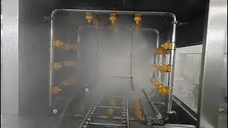 crate washer machine Operation video #basket washer machine Operation video # pan washer machine