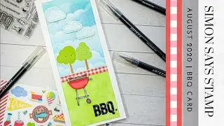 Simon Says Stamp | August 2020 | BBQ Ink Blending Card