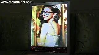 Edge Light Glow Board With Running Messages | Vision Display