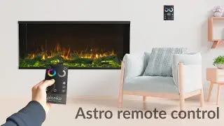 How to use Astro Remote - Planika Electric Fireplace Tutorial