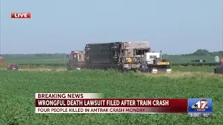 Widow of dump truck driver in Amtrak crash files wrongful death lawsuit