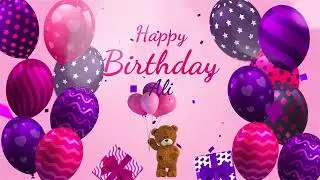 Happy Birthday Ali | Ali Happy Birthday Song | Ali
