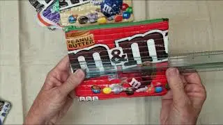 Zippered Bags made w/ Candy Snacks Dog Treats M & M's Chips Bags