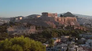 #118 Filopapou Hill Sunrise walk across Acropolis Hill in Athens, Greece