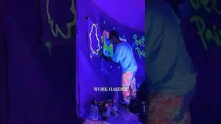 Japan Black Light Art Exhibition Setup #thespiltink #japan #art #アート
