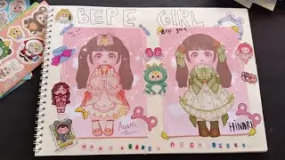 Экосистема Journal+Sketchbook, иллюстратор PaperDOLL, наклейки.