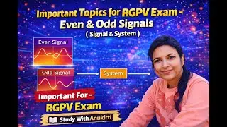 Even & Odd Signals  |SIGNAL & SYSTEM| EX302 | EE504 |#exam #rgpvbhopal #electricalengineering