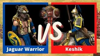 Jaguar Warrior VS Keshik (Aztecs VS Tatars) - Age of Empires 2: Definitive Edition