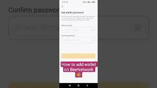Simple Steps On How to add a wallet on $BEE Network.                  #tutorial #beenetwork #fyp
