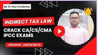CA Final and IPCC IDT Introduction video #cafinal #caipcc #finance #gst link in description box