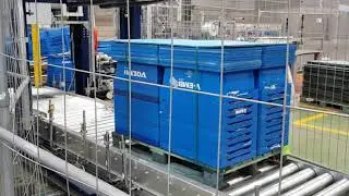 Laborex crate washing tunnel