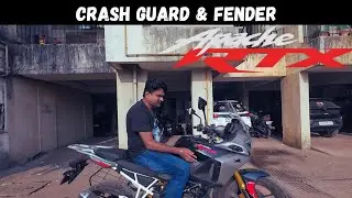 New Crash Guard and Front Fender for New TVS Apache RTX 300