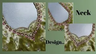 Designer Blouse Back Hook Neck | Neck Finishing ||boutique style || cutting &stitching !!