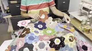 Unboxing Huge Box of Vintage Fabric Donations