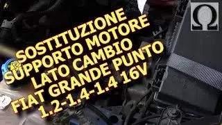 Tutorial sostituzione supporto motore lato cambio grande punto 1 4 16v