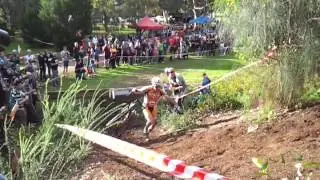 NCXS 2013 Adelaide Sid Taberlay last lap 'crash' Mulch Hill