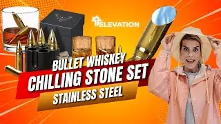 Stainless Steel Bullet Whiskey Chilling Stone Set